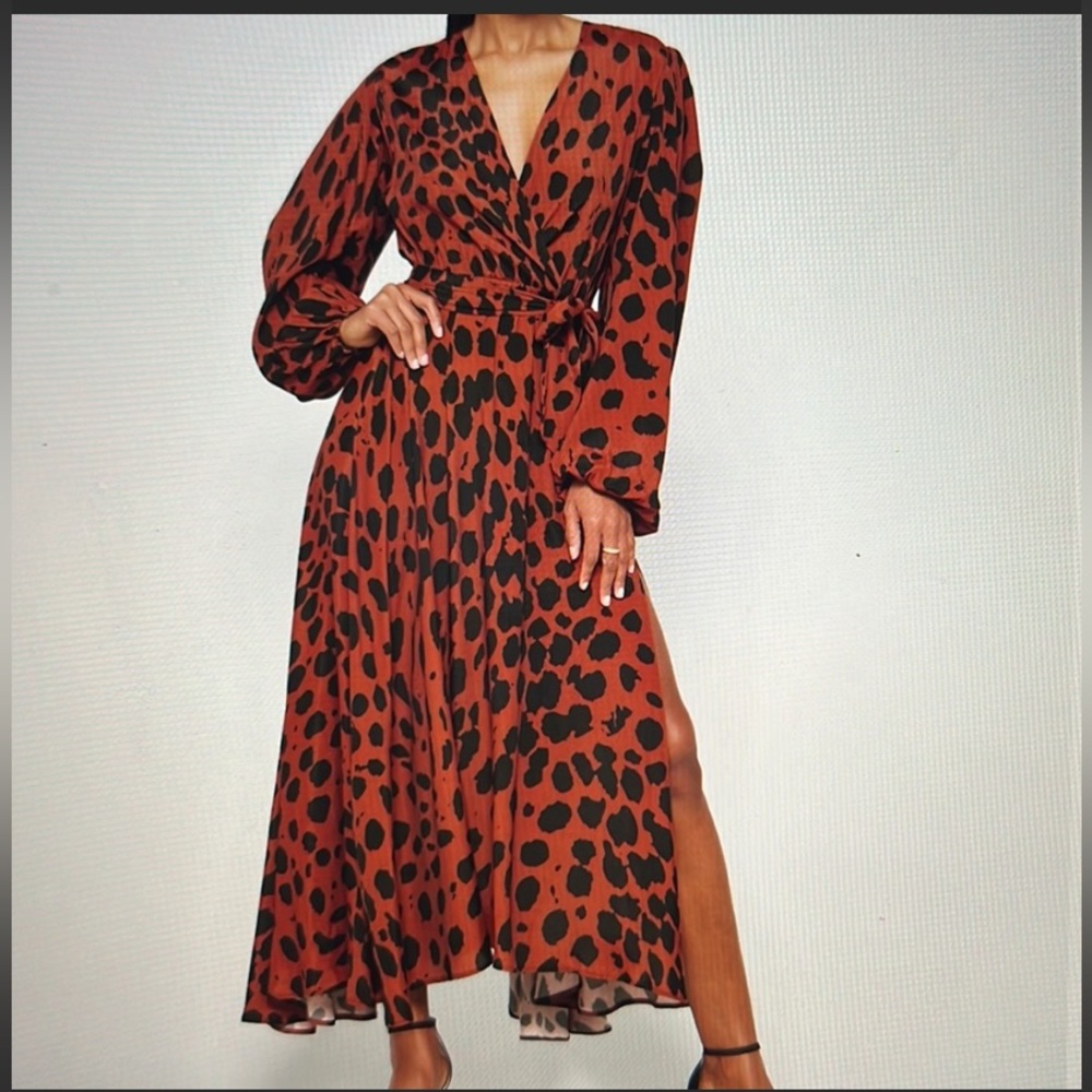 Talia Draped Wrap Mixi Dress